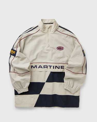 Вітровка Martine Rose Martine Racing Stripe Checkerboard Half-Zip Pullover Різнокольоровий | 121WP01052-WHT, 2