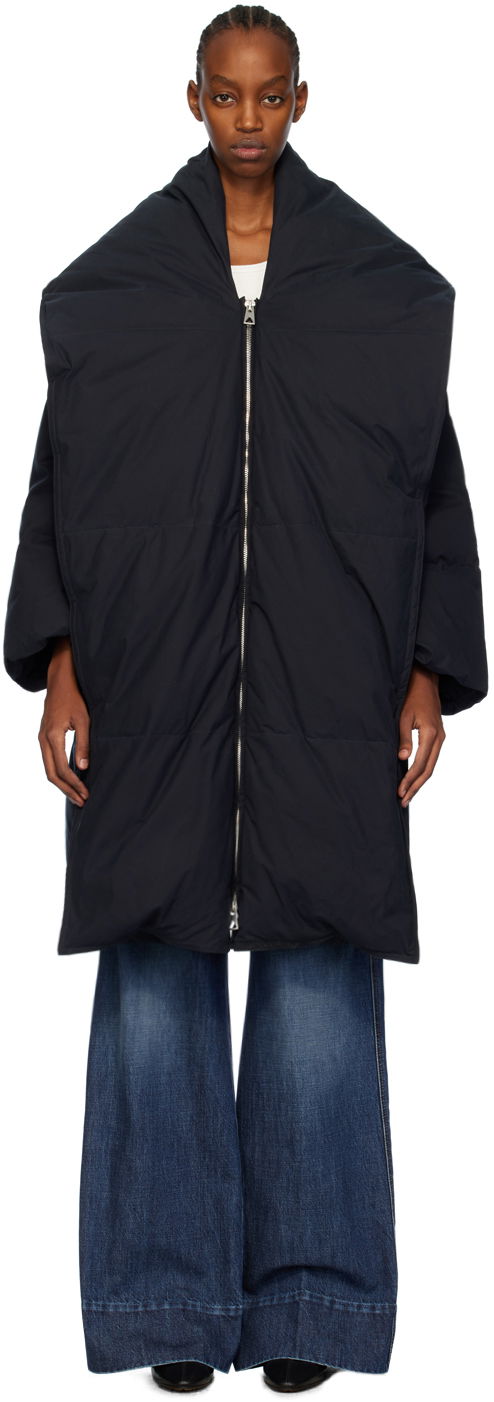 Парка Bottega Veneta Frosted Down Jacket темно-синій | 774210 V1LE0