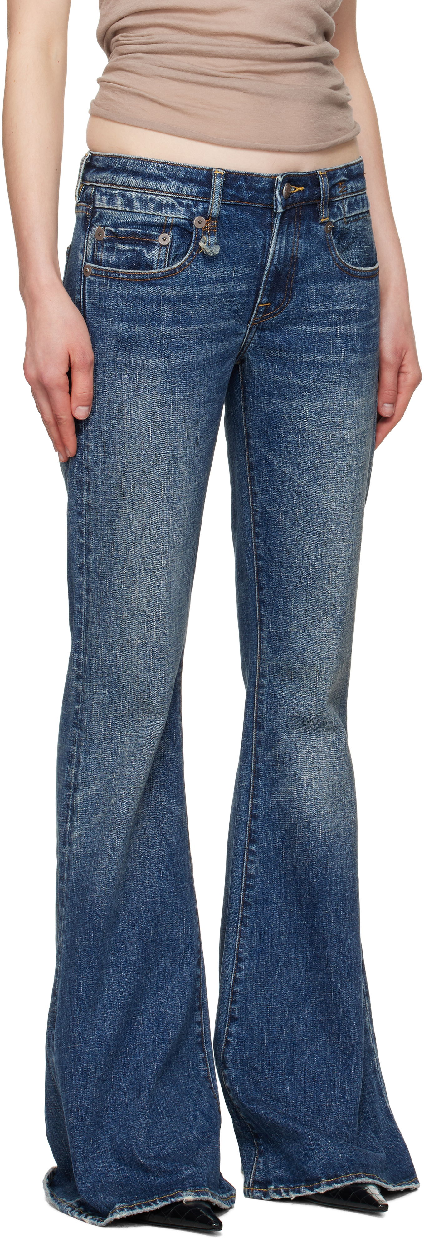 Джинси R13 R13 Overflow Boy Flare Jeans Синій | R13WD142-D275A, 1