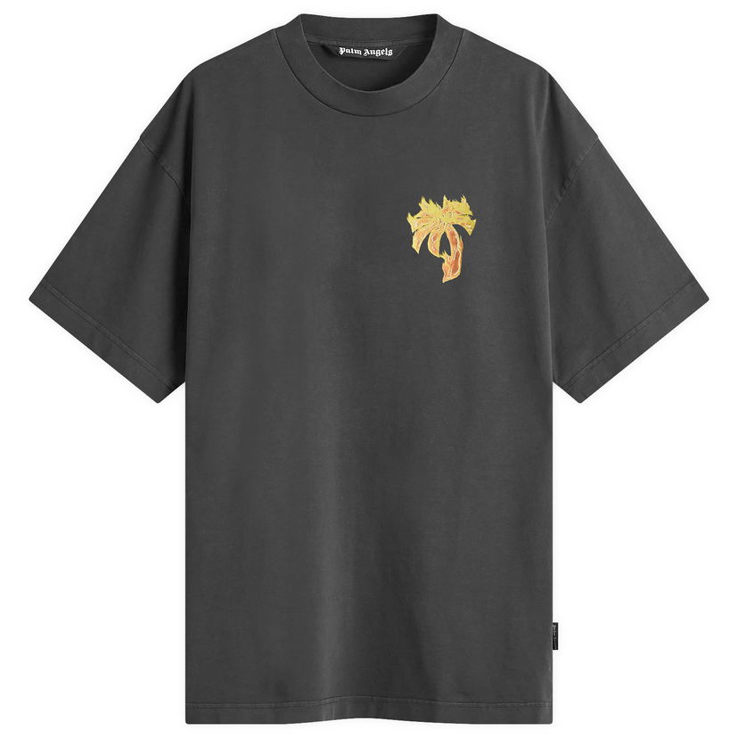 Футболка Palm Angels Burning Palm T-Shirt чорний | PMAA002F24JER0111076