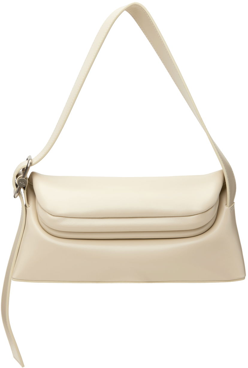 Сумочка OSOI Off-White Leather Shoulder Bag бежевий | 22FB010-16-05