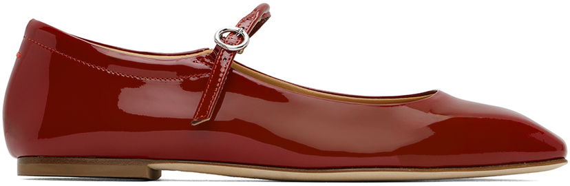 Одяг Aeyde Aeyde Uma Ballerina Flats Червоний | A11-FL-RAZS08FL-123-406-048