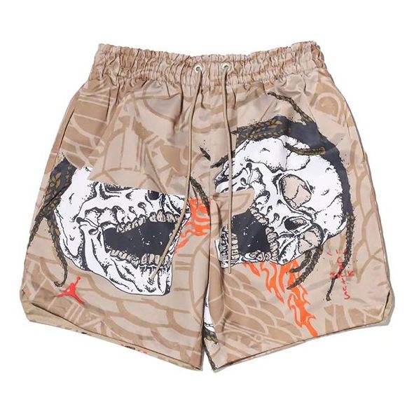 Шорти Jordan Jordan x Travis Scott Crossover Skeleton Print Casual Shorts бежевий | CZ0167-247, 0