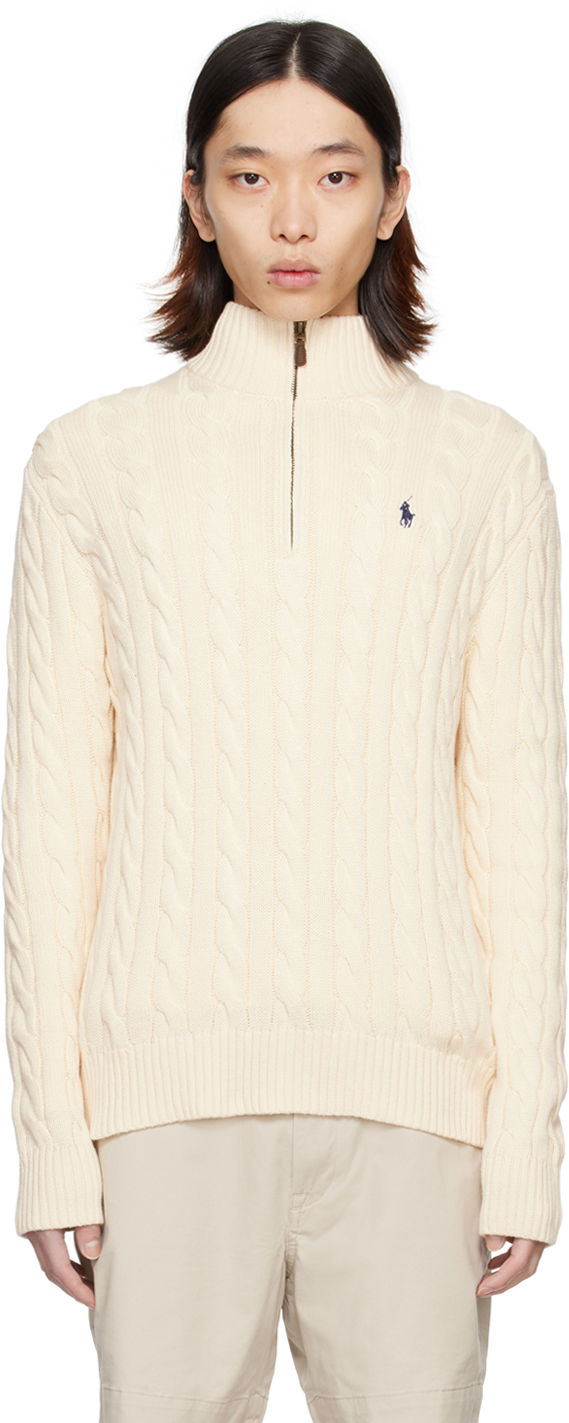 Cветр Polo by Ralph Lauren Embroidered Sweater бежевий | 710810841015