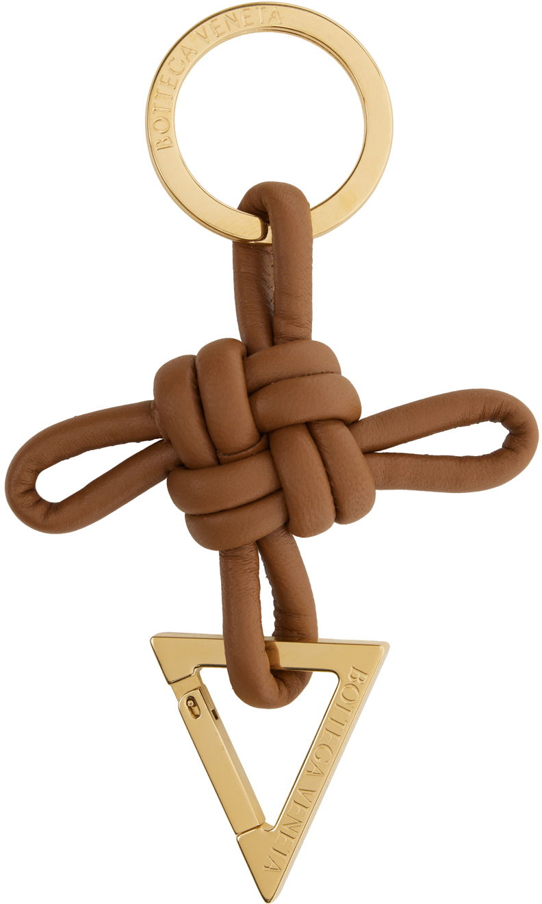 Брелоки Bottega Veneta Triangle Keychain Коричневий | 619100 V0050, 0