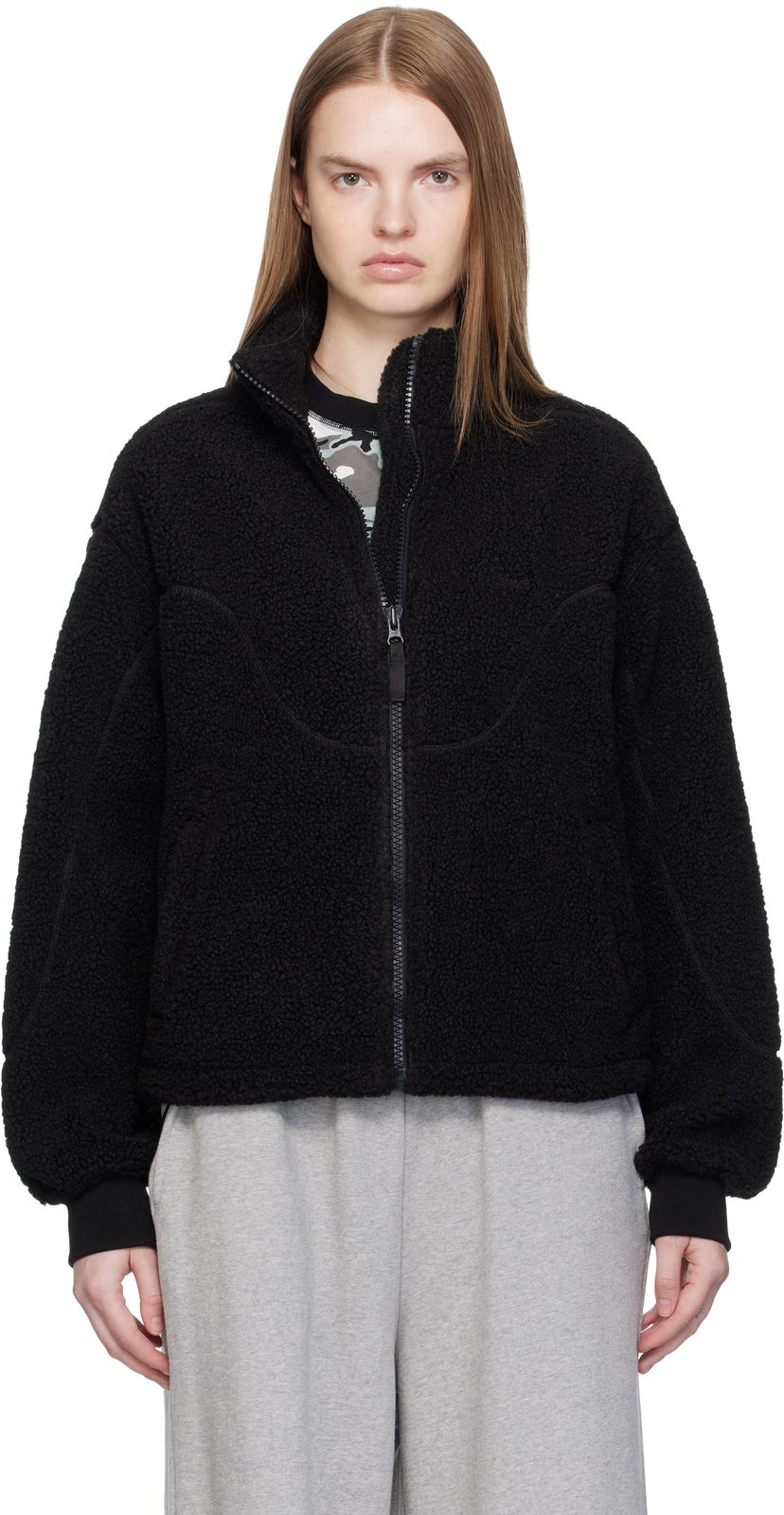Куртка Dime Dime Polar Fleece Sherpa Zip Jacket чорний | DIMEFA258BLK