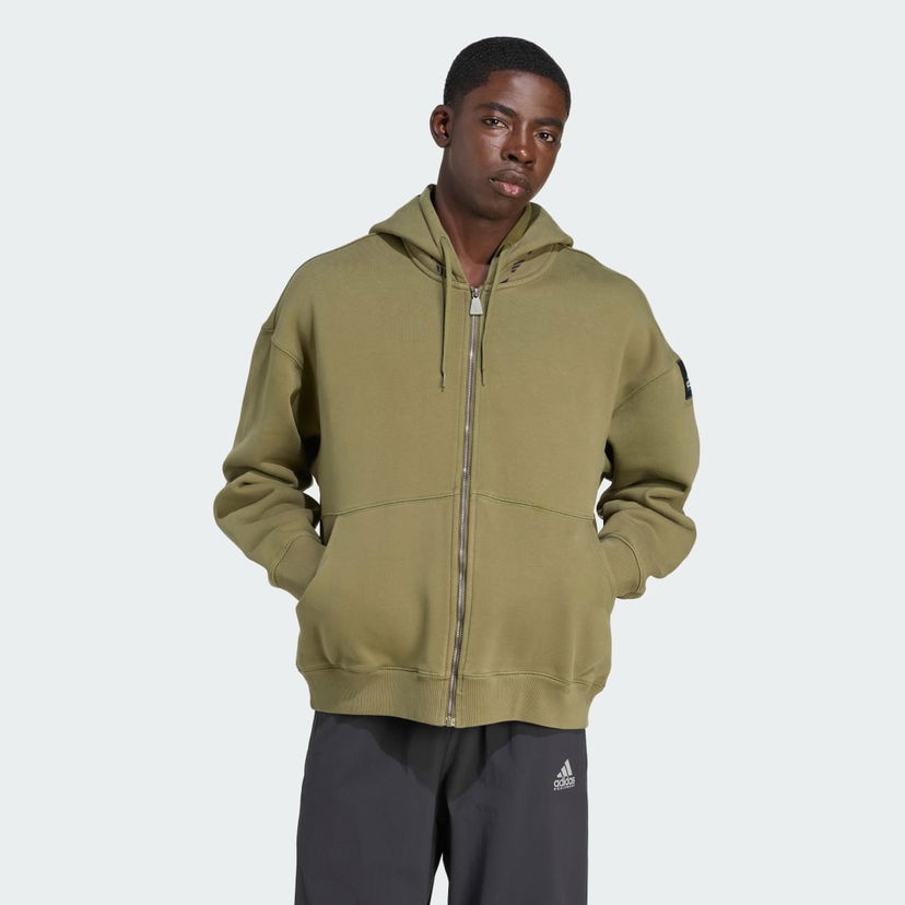Світшоти adidas Performance EQT Fleece Full-Zip Hoodie Зелений | JX1572
