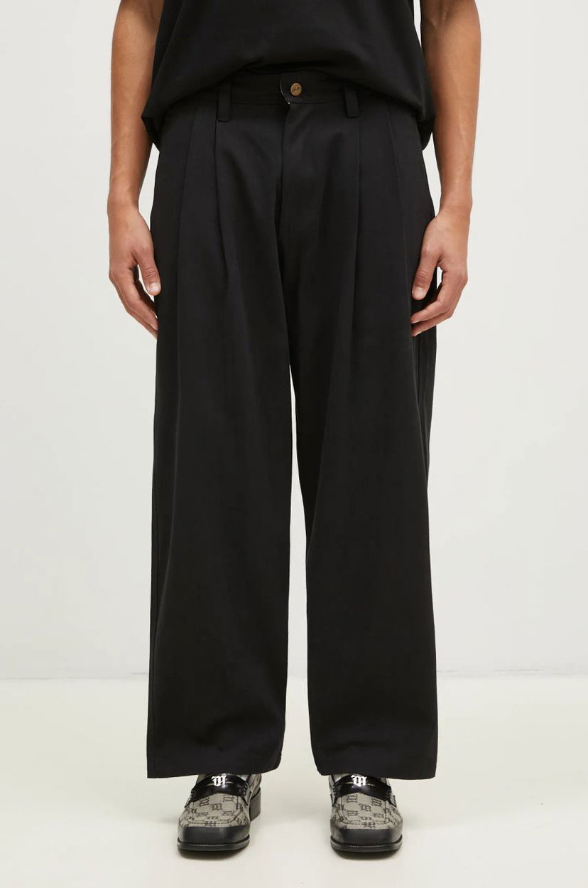 Штани Butter Goods Pleated Chino Pants чорний | BG243717