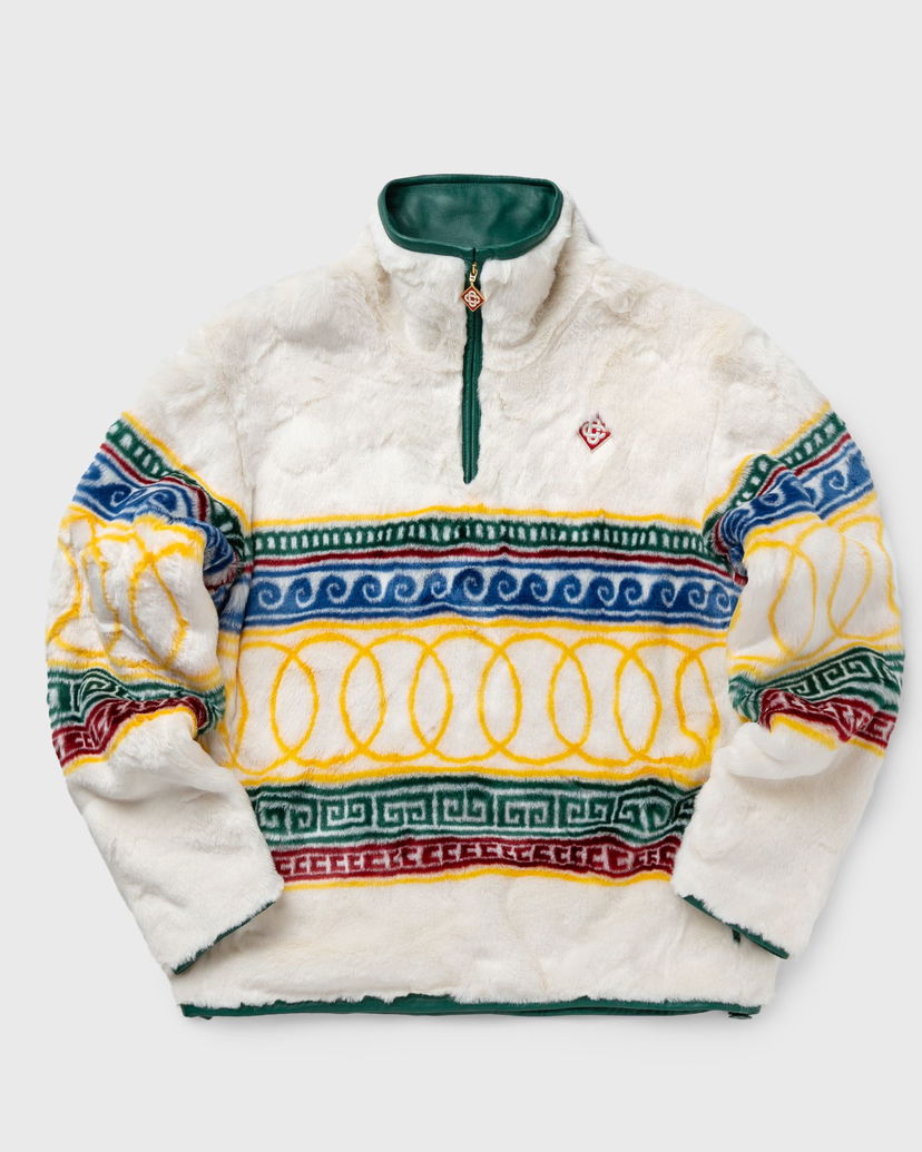 Куртка Casablanca JACQUARD FAUX FUR PULLOVER JACKET Жовтий | MF24-OT-123-01