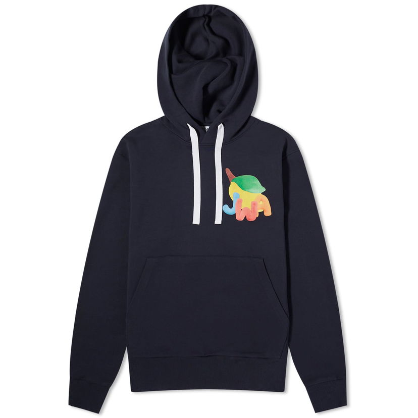 Світшоти JW Anderson JWA Lemon Print Hoodie темно-синій | JW0171-PG0717-888