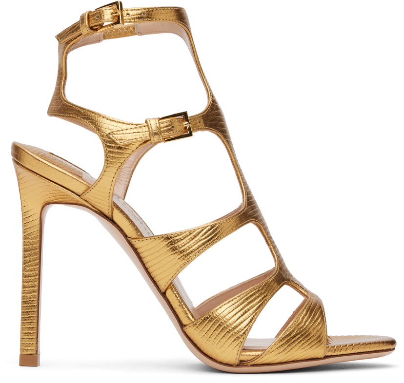 Догляд за взуттям Tom Ford TOM FORD Paradis Heeled Sandals Металік | W3613-LCL232G