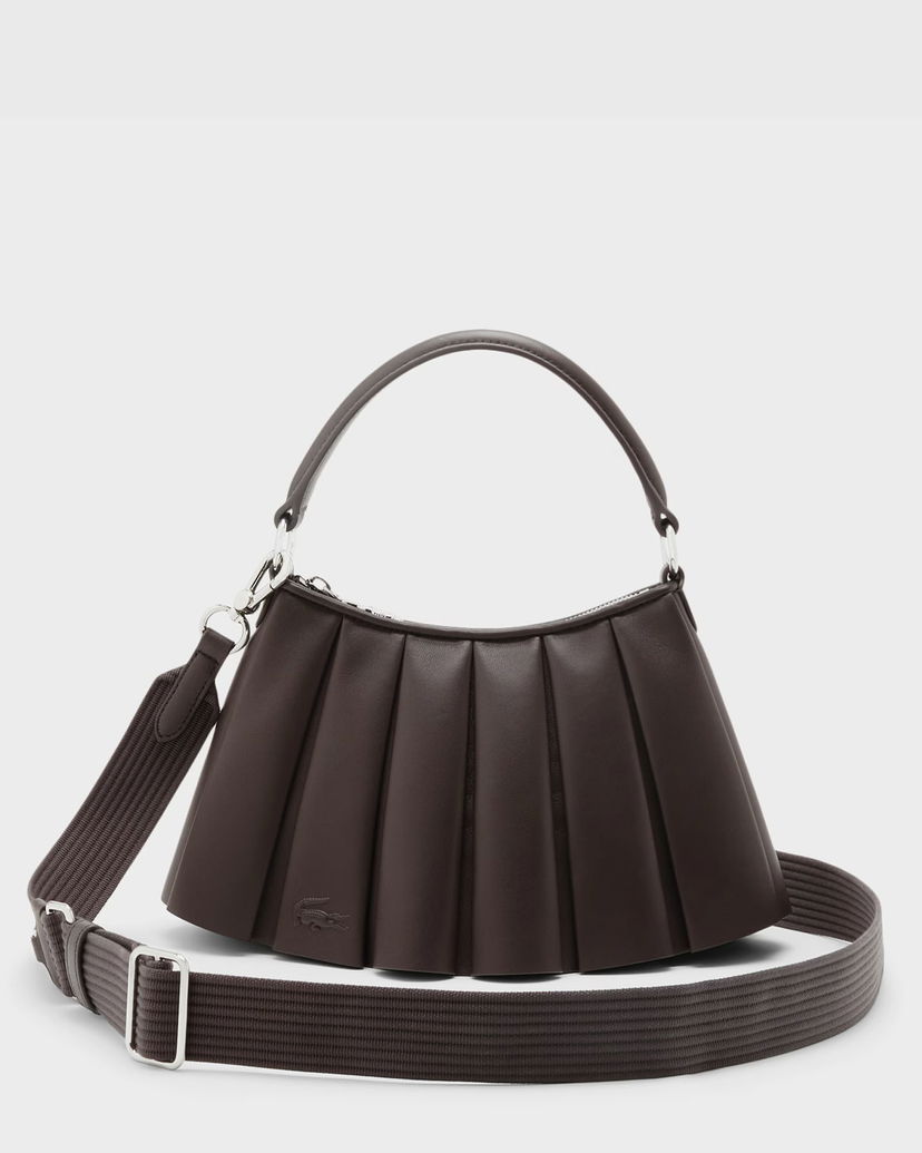 Сумка Lacoste Lenglen Pleated Shoulder Bag Коричневий | NU5011DP-R29