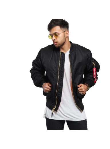 Куртка бомбер Alpha Industries MA-1 Bomber Jacket чорний | 100101 03