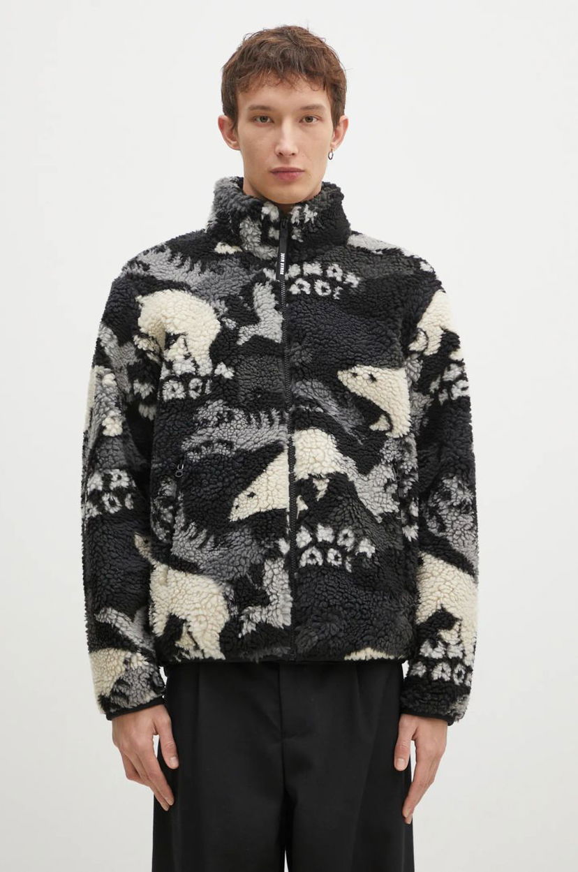 Світшоти Human Made Animal Print Fleece Jacket чорний | HM28JK038