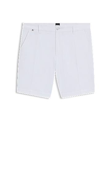 Шорти BOSS Slim-Fit Stretch Cotton Shorts білий | 50543951