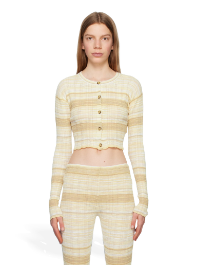 Cветр Acne Studios x SSENSE Cardigan бежевий | FN-WN-KNIT000563