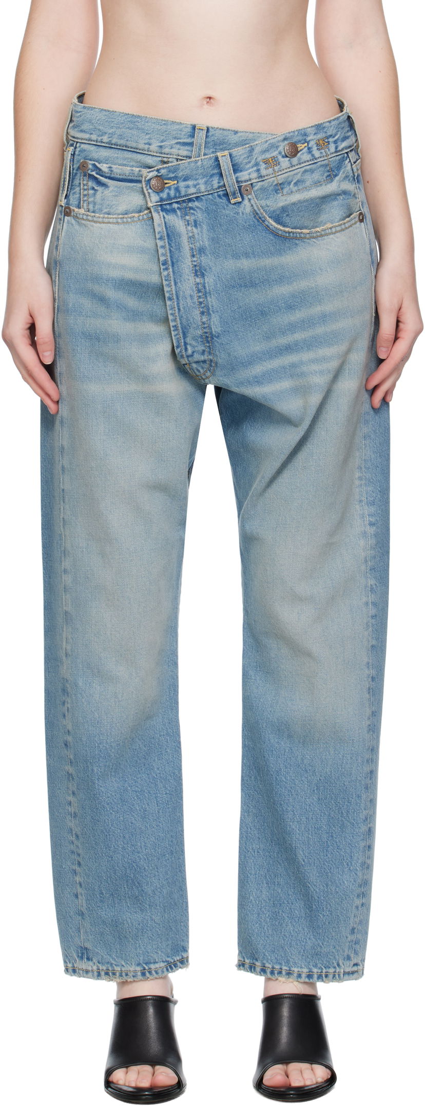 Джинси R13 R13 Crossover Jeans Синій | R13W2048-D343A