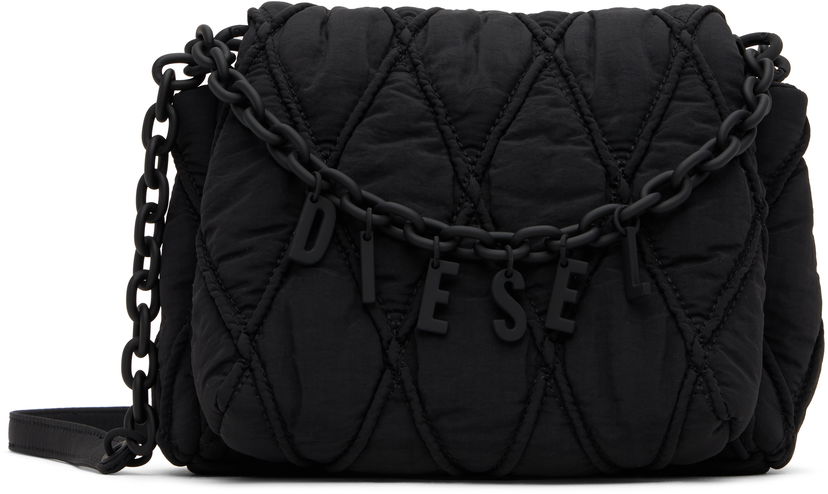 Сумка Diesel Diesel Charm-D Quilted Shoulder Bag чорний | X10267 P8048