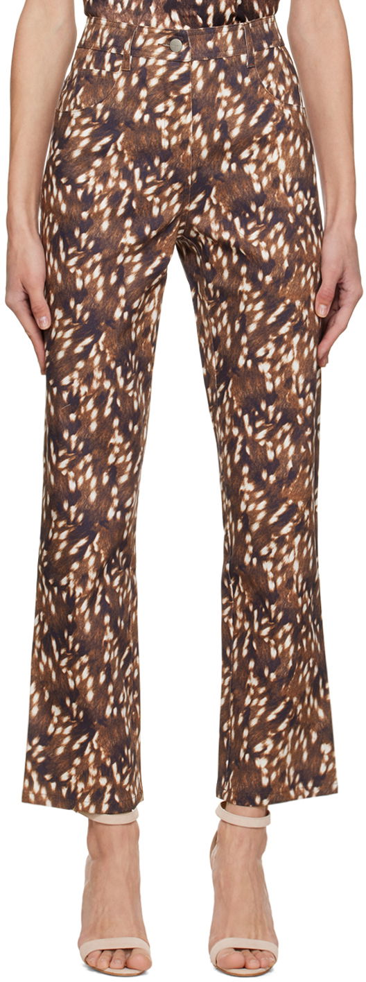 Штани Miaou Miaou Junior Printed Trousers Коричневий | 1010SCBMB