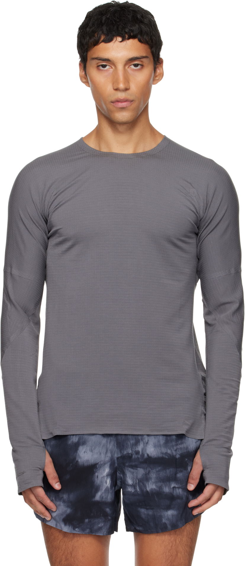 Футболка Y-3 Y-3 Running Long Sleeve T-Shirt Сірий | KB2331