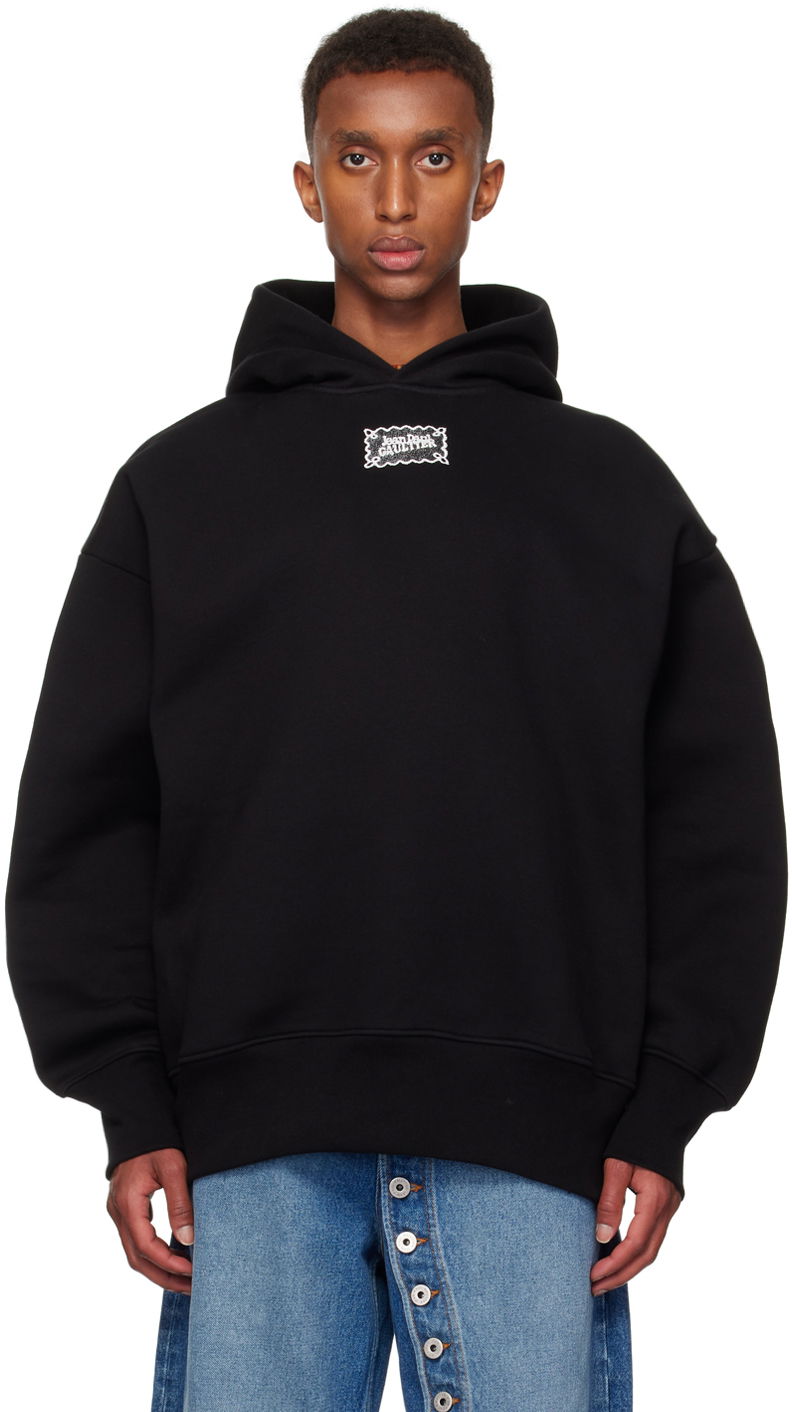 Світшоти Jean Paul Gaultier Jean Paul Gaultier Lace Label Hoodie чорний | 24/31-F-SW044I-J057-0001