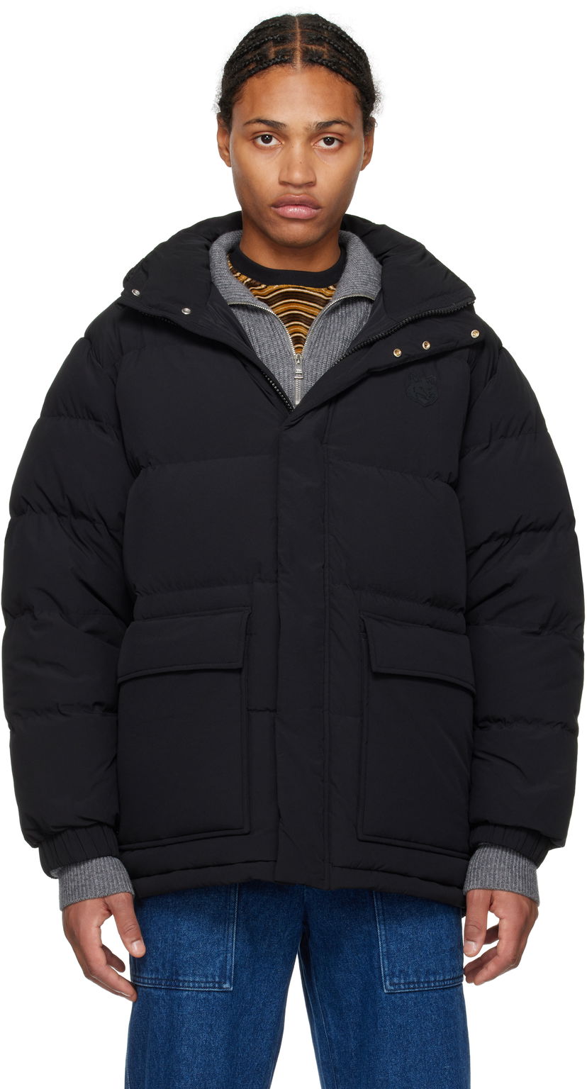 Пуховик MAISON KITSUNÉ Hooded Down Puffer Coat чорний | NM02209WQ4031