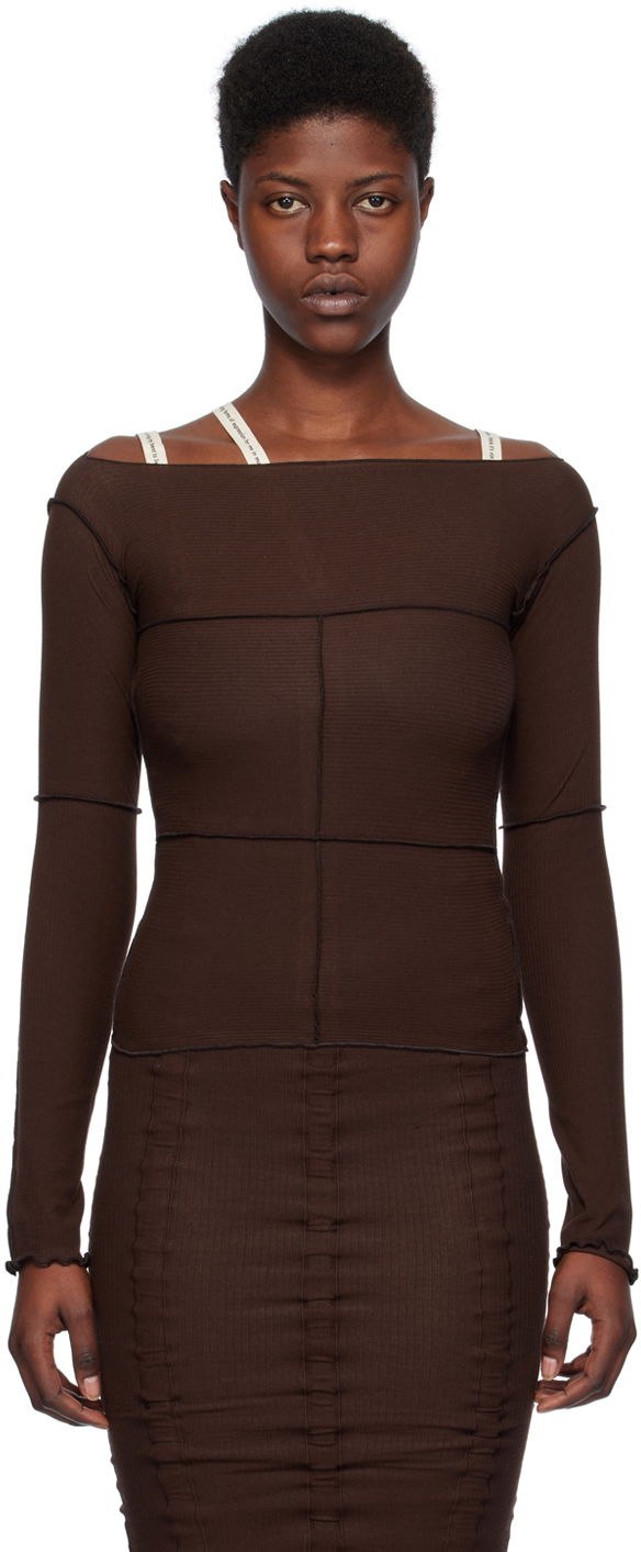 Футболка Baserange Cinder Long Sleeve Top Коричневий | TOCL-RB-SP24