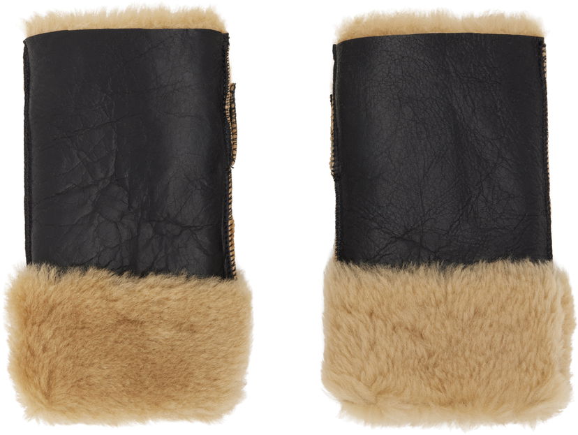 Рукавички OUR LEGACY Our Legacy Blizzard Shearling Gloves чорний | A4258BNS