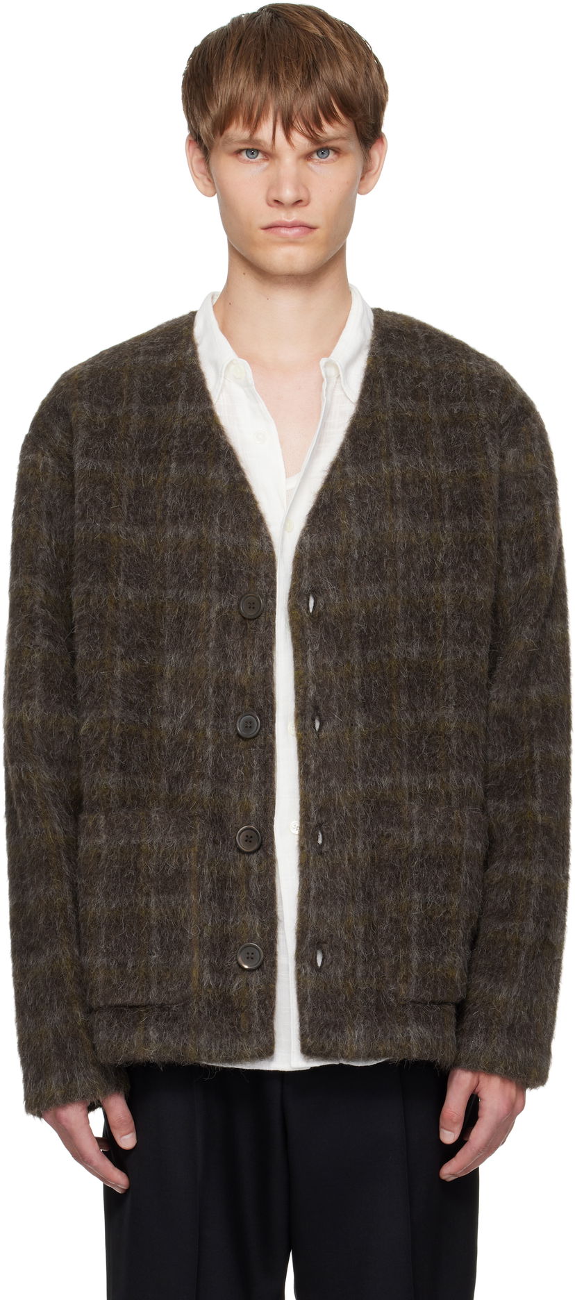Cветр OUR LEGACY OUR LEGACY Wool Cardigan Коричневий | M4256CD