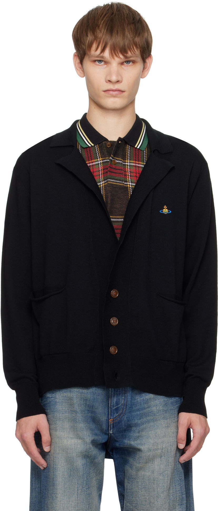 Cветр Vivienne Westwood Vivienne Westwood Samuel Cardigan чорний | 2701002M-Y001V-