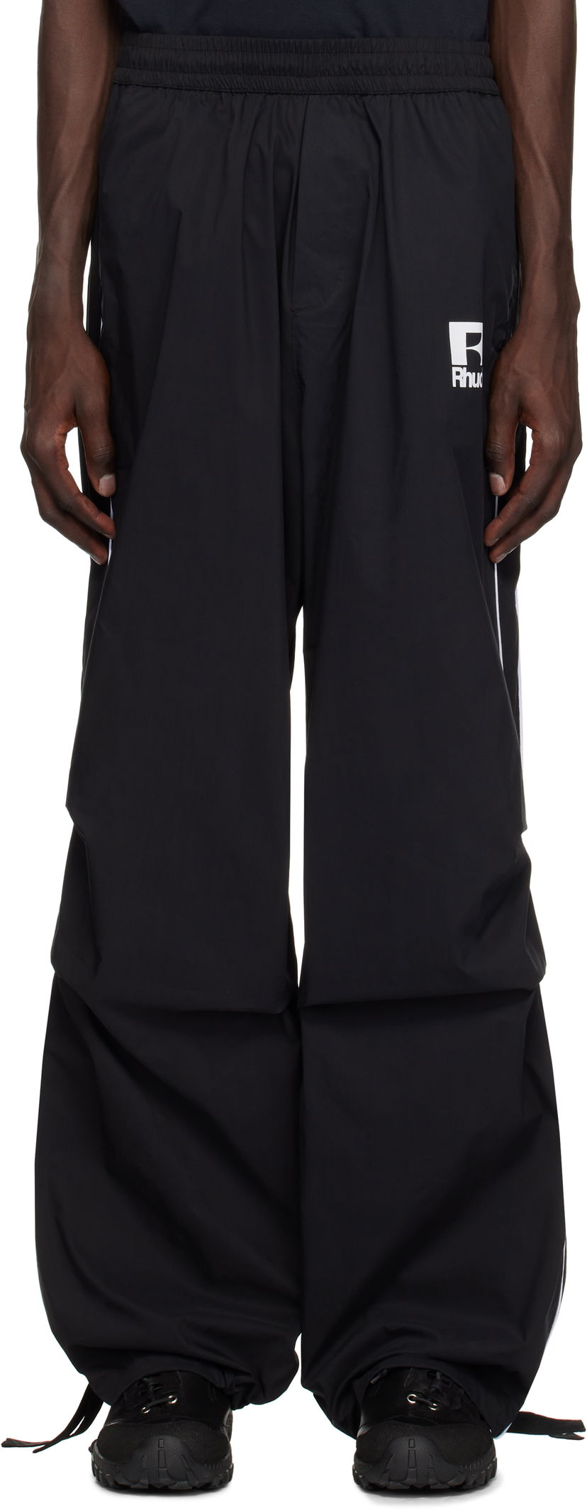 Спортивні штани Rhude Rhude Piping Parachute Track Pants чорний | RHPS25PA02005