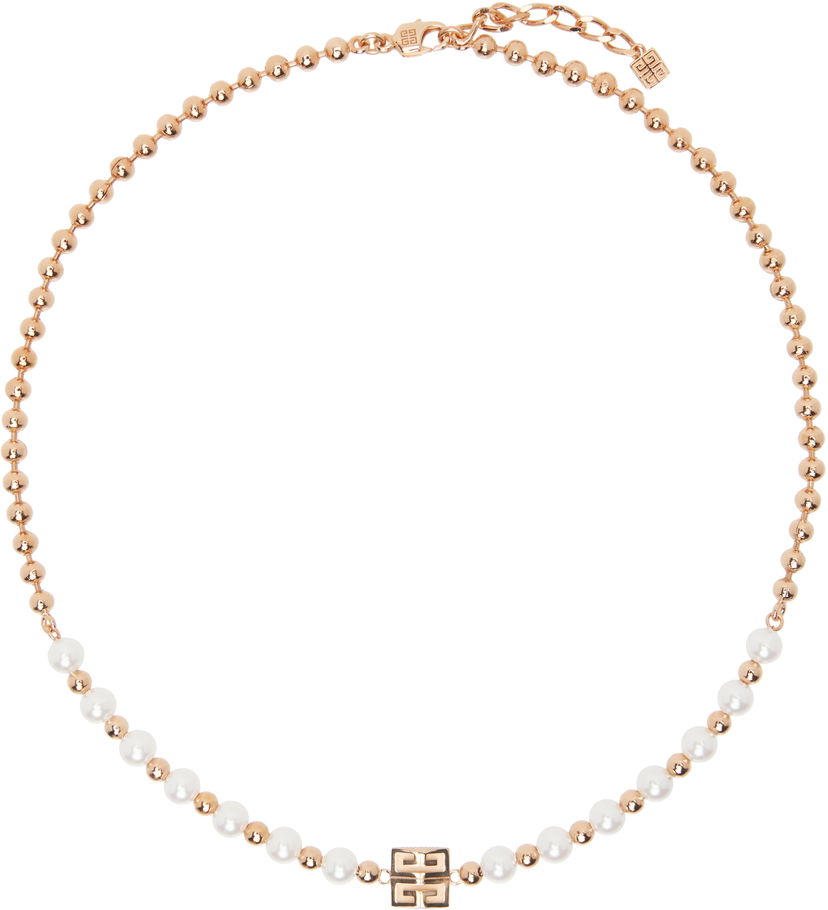 Кольє Givenchy 4G Pearl Necklace Металік | BF00R8F03U645