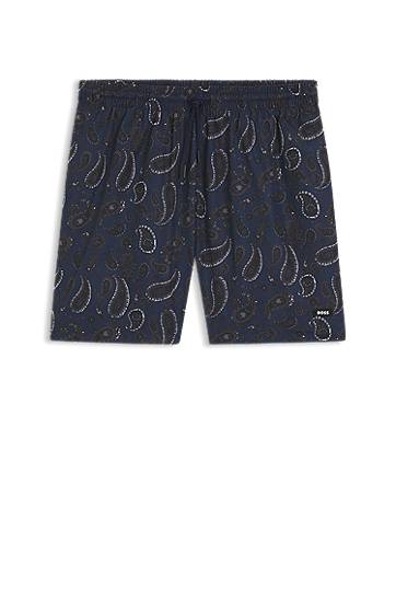 Шорти BOSS Paisley Print Swim Shorts темно-синій | 50544547
