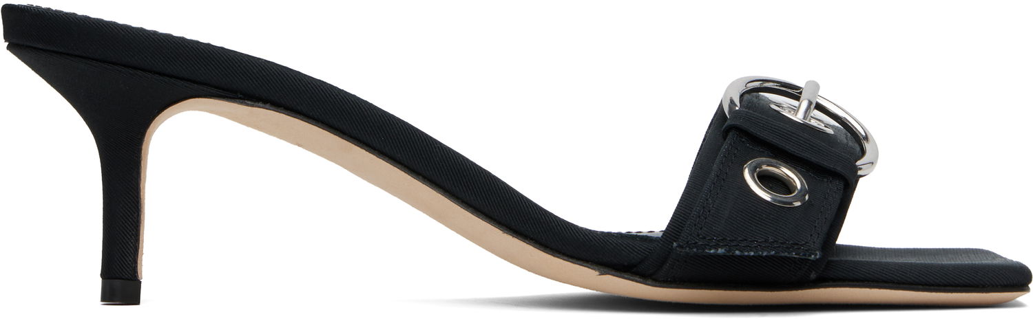 Догляд за взуттям Aeyde Aeyde Ilvy Eyelet Grosgrain Mules чорний | A11-HS-GAIS55TB188-SS25-800-069, 0