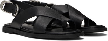 Одяг rag & bone rag & bone Gia Leather Crossover Sandals чорний | WFF25SF1004LE04, 3