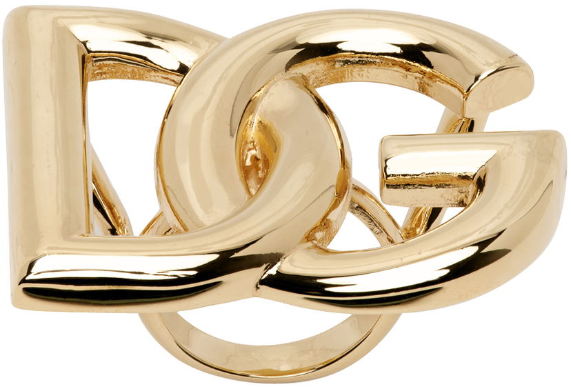 Кільце Dolce & Gabbana Gold Logo Ring Металік | WRO6C1 W1111