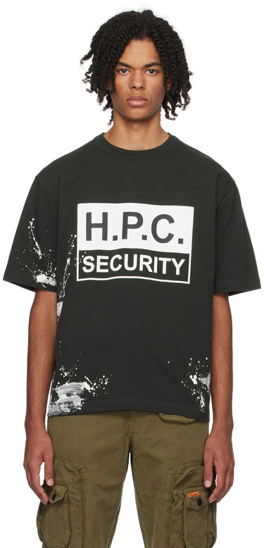 Футболка HERON PRESTON 'H.P.C. Security' T-Shirt чорний | HMAA032F23JER0101001, 0