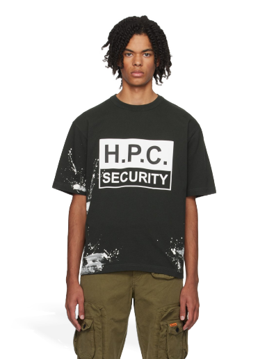 Футболка HERON PRESTON 'H.P.C. Security' T-Shirt чорний | HMAA032F23JER0101001