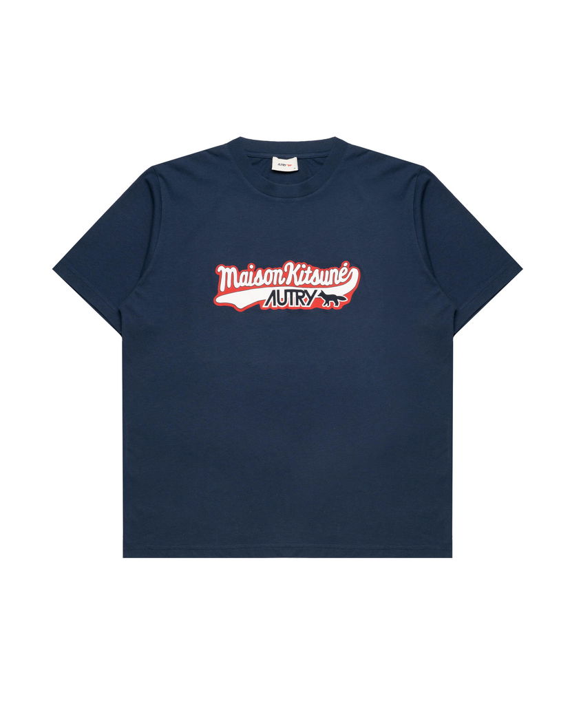 Футболка Autry Autry Action Shoes x Maison Kitsuné T-Shirt темно-синій | TSPXMK2B
