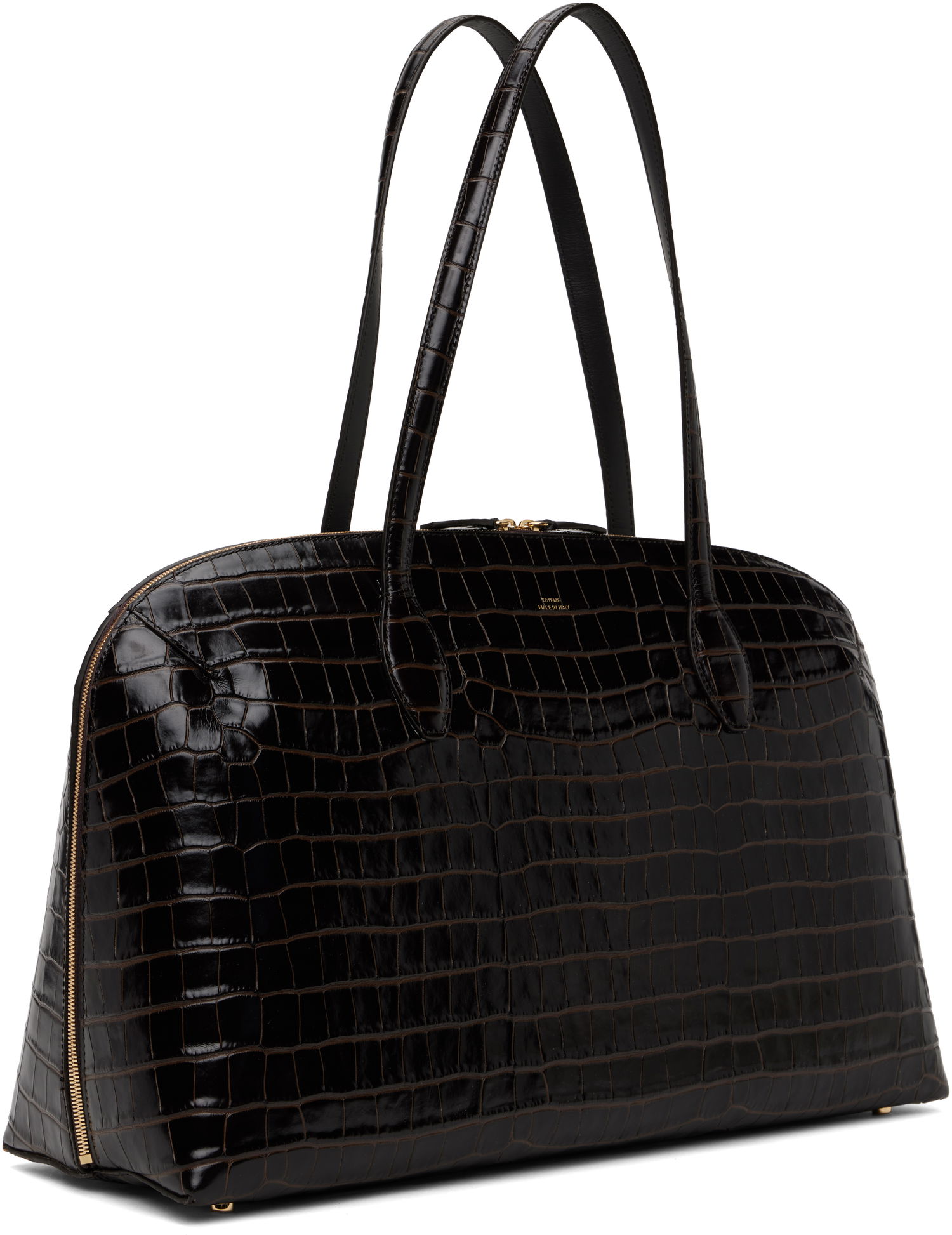 сумка-тоут TOTEME Totême Croco-Embossed Day Tote чорний | 252-WAL0082-LE0076, 1