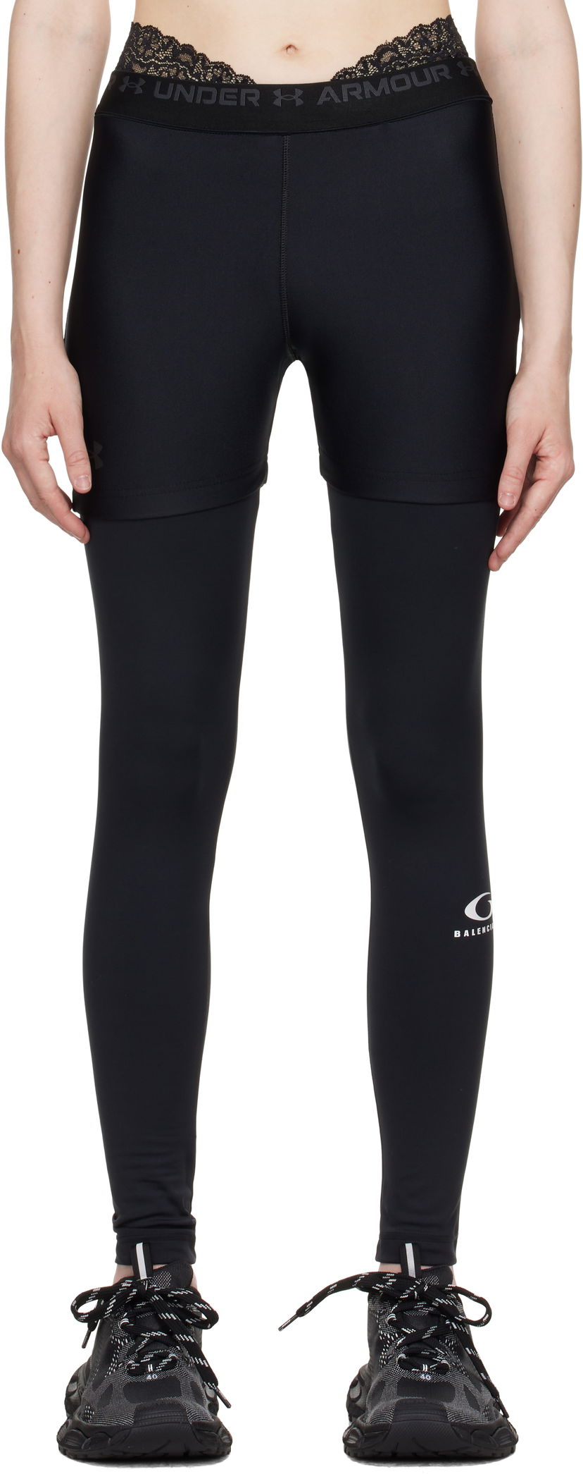 Легінси Balenciaga Under Armour Edition Layered Leggings by Balenciaga чорний | 815860 TRVY2