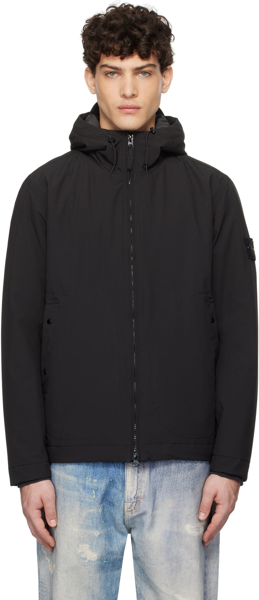 Вітровка Stone Island Stone Island Soft Shell Jacket чорний | K1S15 4100047 S0A27