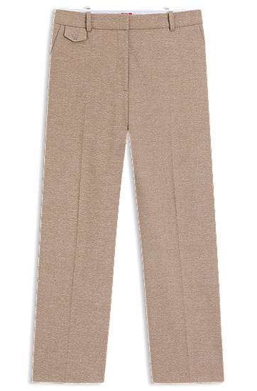 Штани BOSS Relaxed Fit Stretch Trousers бежевий | 50542692