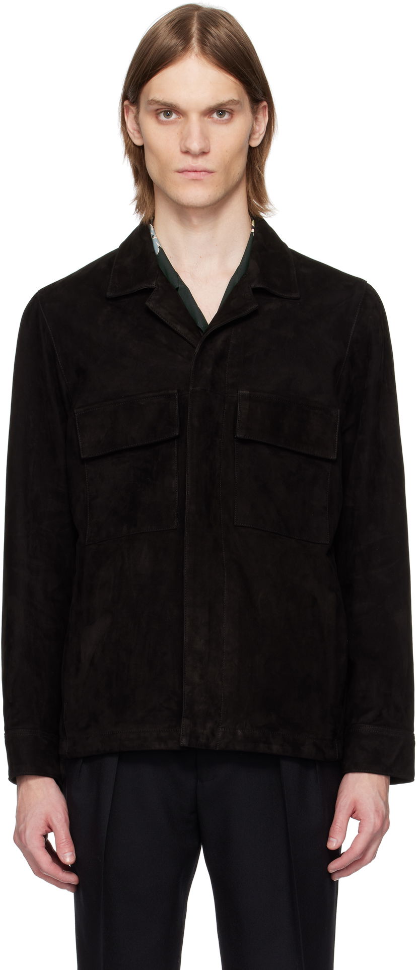 Куртка Paul Smith Paul Smith Casual-Fit Suede Jacket чорний | M1R-147Z-P00040-79