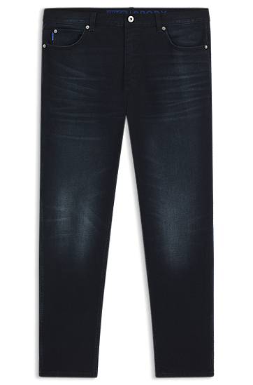 Джинси BOSS Tapered-Fit Stretch Denim Jeans Синій | 50541586