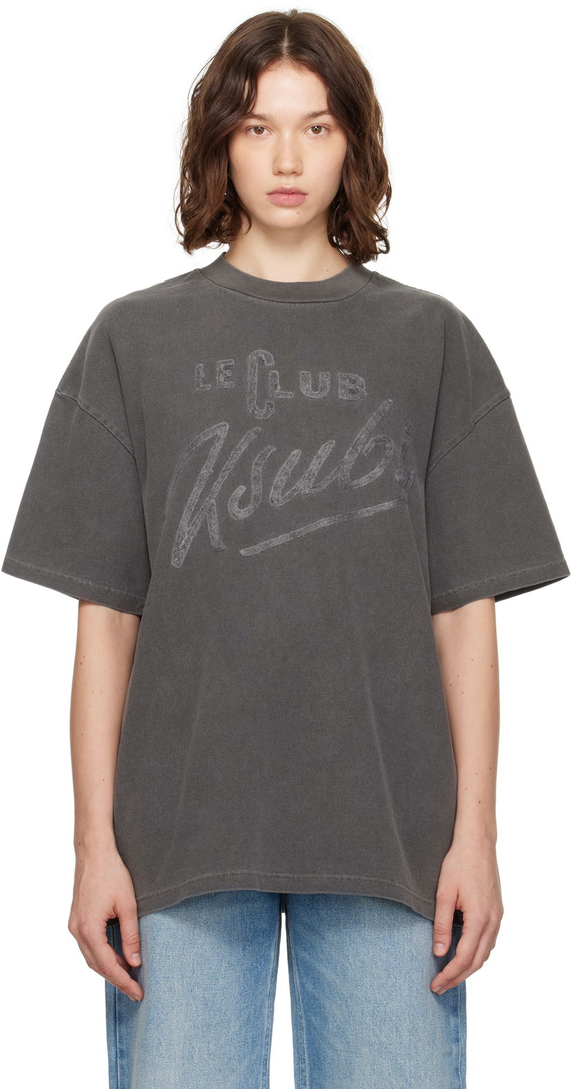 Футболка Ksubi Ksubi 'Le Club' Boyfriend T-Shirt Сірий | WPF25TE005