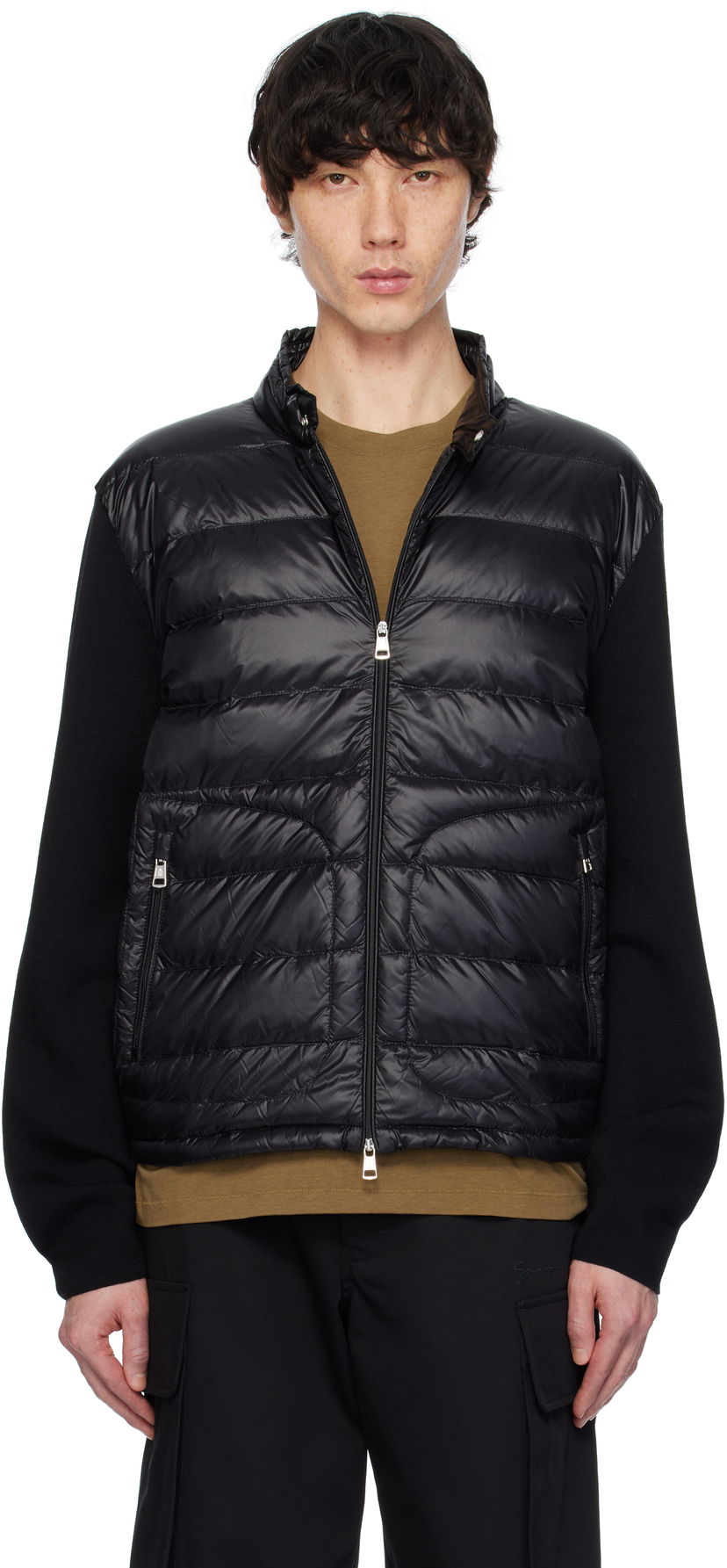 Пуховик Moncler Moncler Padded Zip-Up Jacket чорний | K10919B00016M1131