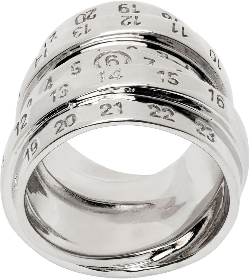 Кільце Maison Margiela MM6 Maison Margiela Silver-Tone Numeric Ring Металік | SM6UQ0102 P6627