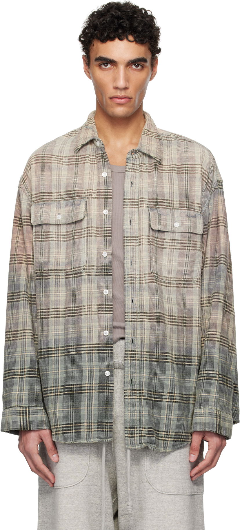 Сорочка R13 R13 Relaxed Plaid Work Shirt Різнокольоровий | R13MR266-R458B