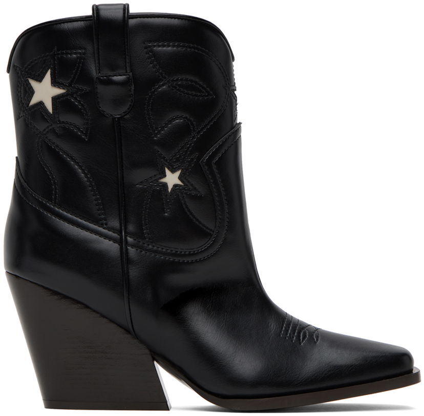 Кросівки та взуття Stella McCartney Alter Mat Star Western Boots чорний | 810260E00122